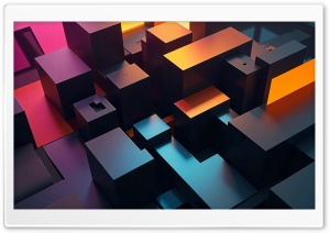 Metal 3D Figures 4K UHD Wallpaper for Widescreen and UltraWide Desktop, UltraHD TV, Smartphone, Tablet