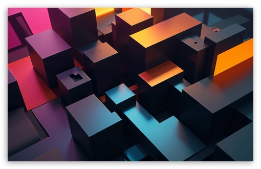 Metal 3D Figures UltraHD Wallpaper for Widescreen 16:10 ;