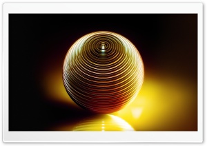 Metal Sphere 3D Art Ultra HD Wallpaper for 4K UHD Widescreen desktop, tablet & smartphone