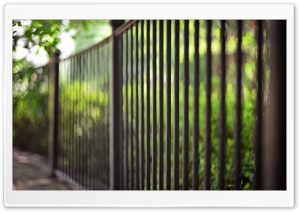 Metalic Fence Bokeh Ultra HD Wallpaper for 4K UHD Widescreen desktop, tablet & smartphone