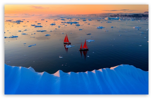 Midnight Sailing, Foggy Ilulissat Greenland Sun UltraHD Wallpaper for UHD 16:9 ; HD 16:9 ; UltraWide 21:9 24:10 32:9 32:10 ; Widescreen 16:10 5:3 ; Fullscreen 4:3 5:4 3:2 ; Tablet 1:1 ; Mobile 9:16 9:19.5 9:20 9:21 9:22 10:16 2:3 3:5 3:4 ; Dual 16:10 5:3 16:9 4:3 5:4 3:2 ;