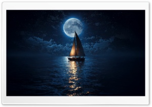 Midnight Voyage 4K UHD Wallpaper for Widescreen and UltraWide Desktop, UltraHD TV, Smartphone, Tablet