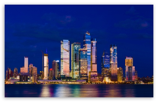 Midtown Manhattan Skyline NYC Night UltraHD Wallpaper for UHD 16:9 ; HD 16:9 ; UltraWide 21:9 24:10 32:9 32:10 ; Widescreen 16:10 ; Tablet 1:1 ; Mobile 9:16 9:19.5 9:20 9:21 9:22 ; Dual 16:10 16:9 ; Triple 16:10 5:3 16:9 ;