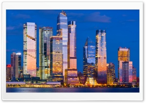 Midtown Manhattan Skyscrapers New York City 4K UHD Wallpaper for Widescreen and UltraWide Desktop, UltraHD TV, Smartphone, Tablet