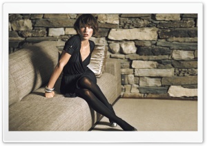 Milla Jovovich In Black Dress Ultra HD Wallpaper for 4K UHD Widescreen desktop, tablet & smartphone