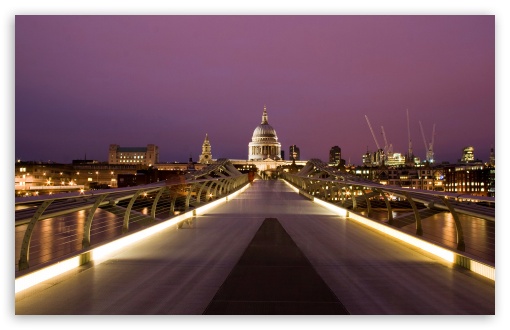 Millennium Bridge And St Paul's UltraHD Wallpaper for 8K UHD TV 16:9 Ultra High Definition 2160p 1440p 1080p 900p 720p ; Widescreen 16:10 5:3 WHXGA WQXGA WUXGA WXGA WGA ; Fullscreen 4:3 5:4 3:2 UXGA XGA SVGA QSXGA SXGA DVGA HVGA HQVGA ( Apple PowerBook G4 iPhone 4 3G 3GS iPod Touch ) ; Tablet 1:1 ;