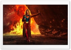 Milly Alcock as Supergirl 2026 Movie 4K UHD Wallpaper for Widescreen and UltraWide Desktop, UltraHD TV, Smartphone, Tablet