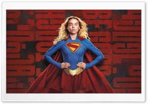 Milly Alcock as Supergirl The Woman of Tomorrow 2026 Movie 4K UHD Wallpaper for Widescreen and UltraWide Desktop, UltraHD TV, Smartphone, Tablet