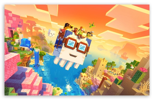 Minecraft Chase the Skies 2025 Video Game Key Art UltraHD Wallpaper for UHD 16:9 ; HD 16:9 ; UltraWide 21:9 24:10 32:9 32:10 ; Widescreen 16:10 5:3 ; Fullscreen 4:3 5:4 3:2 ; Tablet 1:1 ; Mobile 9:16 9:19.5 9:20 9:21 9:22 10:16 2:3 3:5 3:4 ; Dual 16:10 5:3 16:9 4:3 5:4 3:2 ;