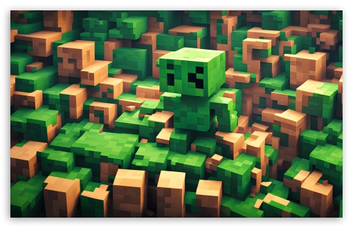 Minecraft Creeper 3D UltraHD Wallpaper for UHD 16:9 ; HD 16:9 ; UltraWide 21:9 24:10 32:9 32:10 ; Widescreen 16:10 ; Tablet 1:1 ; Mobile 9:16 9:19.5 9:20 9:21 9:22 ; Dual 16:10 16:9 ;