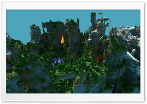 Minecraft Landscape Ultra HD Wallpaper for 4K UHD Widescreen desktop, tablet & smartphone