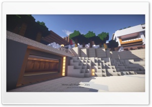 Minecraft Modern Ultra HD Wallpaper for 4K UHD Widescreen desktop, tablet & smartphone
