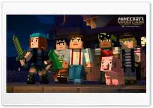 Minecraft Story Mode Ultra HD Wallpaper for 4K UHD Widescreen desktop, tablet & smartphone