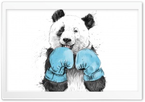 Minimalist Panda Ultra HD Wallpaper for 4K UHD Widescreen desktop, tablet & smartphone
