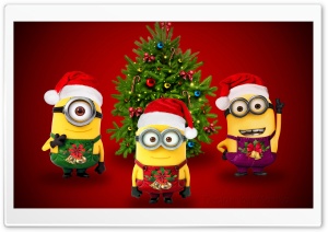 Minions Christmas Ultra HD Wallpaper for 4K UHD Widescreen desktop, tablet & smartphone