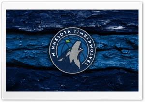 Minnesota Timberwolves Wooden Logo 4K UHD Wallpaper for Widescreen and UltraWide Desktop, UltraHD TV, Smartphone, Tablet