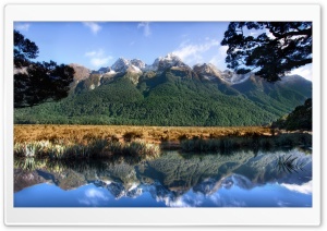 Mirror Lake New Zealand Ultra HD Wallpaper for 4K UHD Widescreen desktop, tablet & smartphone