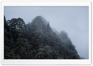 Mist over Huangshan Mountains China 4K UHD Wallpaper for Widescreen and UltraWide Desktop, UltraHD TV, Smartphone, Tablet