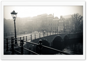 Misty Amsterdam Ultra HD Wallpaper for 4K UHD Widescreen desktop, tablet & smartphone