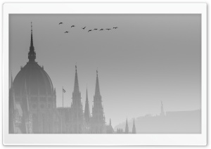 Misty Budapest Ultra HD Wallpaper for 4K UHD Widescreen desktop, tablet & smartphone