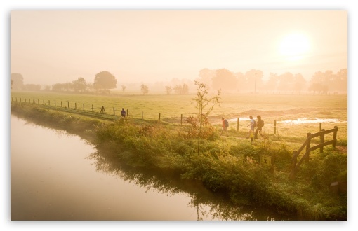 Misty River, Kromme Rijn UltraHD Wallpaper for UHD 16:9 ; HD 16:9 ; UltraWide 32:9 32:10 ; Widescreen 16:10 5:3 ; Fullscreen 4:3 5:4 3:2 ; Tablet 1:1 ; Mobile 3:5 3:4 ; Dual 16:10 5:3 16:9 4:3 5:4 ;