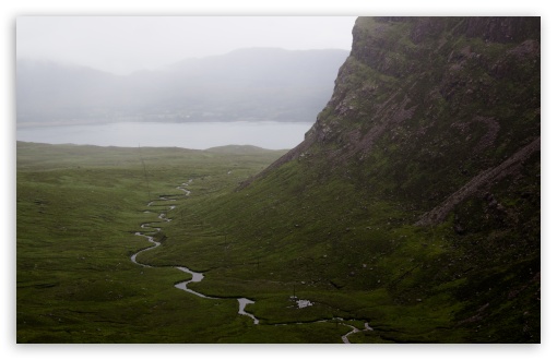 Misty Scottish Highlands Landscape UltraHD Wallpaper for UHD 16:9 ; HD 16:9 ; UltraWide 21:9 24:10 ; Widescreen 16:10 ; Fullscreen 3:2 ; Tablet 1:1 ;