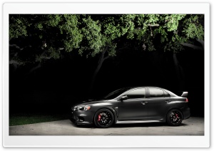 Mitsubishi Lancer X at Night Ultra HD Wallpaper for 4K UHD Widescreen desktop, tablet & smartphone
