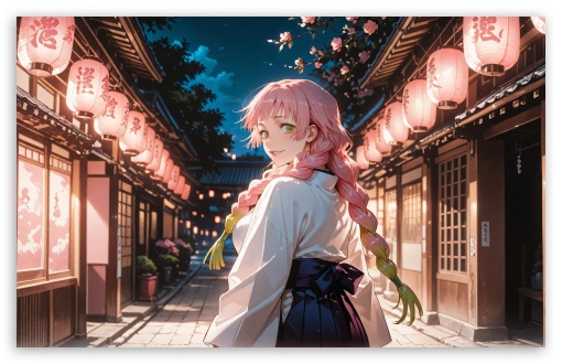 Mitsuri Kanroji - Kimetsu no Yaiba UltraHD Wallpaper for Widescreen 16:10 ;