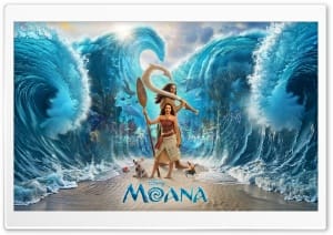 Moana 2026 Movie, Catherine Lagaaia, The Rock 4K UHD Wallpaper for Widescreen and UltraWide Desktop, UltraHD TV, Smartphone, Tablet