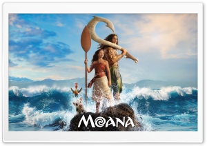 Moana 2026 The Rock as Maui 4K UHD Wallpaper for Widescreen and UltraWide Desktop, UltraHD TV, Smartphone, Tablet