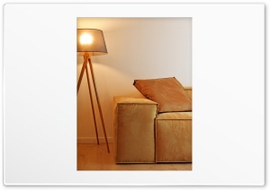 Modern sofa and floor lamp Ultra HD Wallpaper for 4K UHD Widescreen desktop, tablet & smartphone