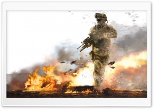 Modern Warfare 2 Fire Ultra HD Wallpaper for 4K UHD Widescreen desktop, tablet & smartphone