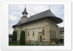 Monastery Putna, Romania 4K UHD Wallpaper for Widescreen and UltraWide Desktop, UltraHD TV, Smartphone, Tablet