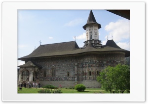 Monastery Sucevita, Romania 4K UHD Wallpaper for Widescreen and UltraWide Desktop, UltraHD TV, Smartphone, Tablet