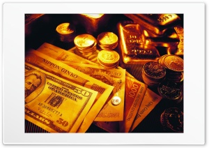 Money gold bars Ultra HD Wallpaper for 4K UHD Widescreen desktop, tablet & smartphone