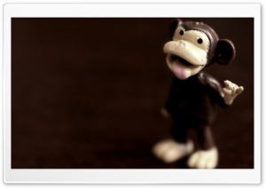 Monkey Figurine Macro Ultra HD Wallpaper for 4K UHD Widescreen desktop, tablet & smartphone