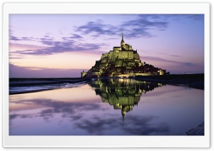 Mont Saint Michel, Normandy, France Ultra HD Wallpaper for 4K UHD Widescreen desktop, tablet & smartphone