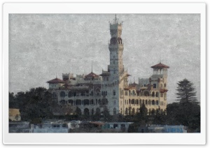 Montazah Palace Painting Ultra HD Wallpaper for 4K UHD Widescreen desktop, tablet & smartphone