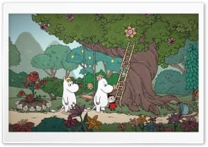 Moomin Midsummer Madness - Finding the Tree Ladder 4K UHD Wallpaper for Widescreen and UltraWide Desktop, UltraHD TV, Smartphone, Tablet