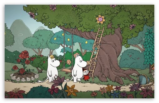 Moomin Midsummer Madness - Finding the Tree Ladder UltraHD Wallpaper for UHD 16:9 ; HD 16:9 ; UltraWide 21:9 24:10 32:9 32:10 ; Widescreen 16:10 ; Tablet 1:1 ; Dual 16:10 16:9 ;