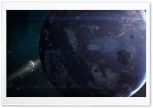 Moon and Earth Ultra HD Wallpaper for 4K UHD Widescreen desktop, tablet & smartphone