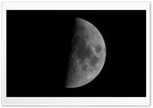 Moon, Half Moon Ultra HD Wallpaper for 4K UHD Widescreen desktop, tablet & smartphone