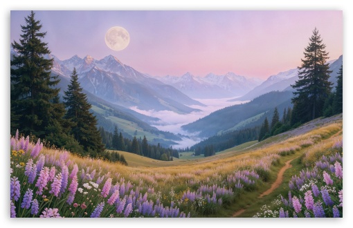 Moonrise Over Valley View 4K UHD Wallpaper for Widescreen and UltraWide Desktop, UltraHD TV, Smartphone, Tablet Moonrise Over Valley View UltraHD Wallpaper for UHD 16:9 ; HD 16:9 ; UltraWide 21:9 24:10 ; Widescreen 16:10 5:3 ; Fullscreen 4:3 5:4 3:2 ; Tablet 1:1 ; Mobile 9:16 9:19.5 9:20 9:21 9:22 10:16 2:3 3:5 3:4 ;