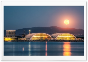 Moonrise, San Diego Bay Ultra HD Wallpaper for 4K UHD Widescreen desktop, tablet & smartphone