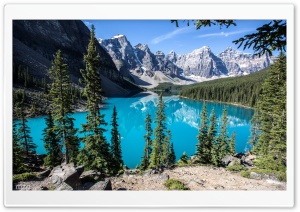 Moraine Lake, Banff National Park, Alberta, Canada Ultra HD Wallpaper for 4K UHD Widescreen desktop, tablet & smartphone