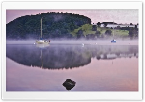 Morning Lake Mist Ultra HD Wallpaper for 4K UHD Widescreen desktop, tablet & smartphone