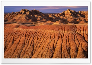 Morning Light On Eroded Formations Badlands National Park Ultra HD Wallpaper for 4K UHD Widescreen desktop, tablet & smartphone