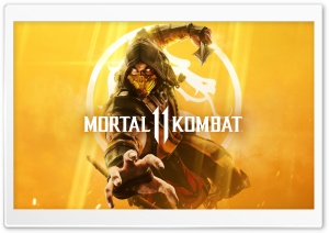 Mortal Kombat 11 cover art Ultra HD Wallpaper for 4K UHD Widescreen desktop, tablet & smartphone