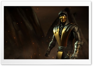 Mortal Kombat X game Scorpion Ultra HD Wallpaper for 4K UHD Widescreen desktop, tablet & smartphone
