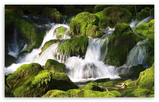 Moss Waterfall UltraHD Wallpaper for HD 16:9 ; Widescreen 16:10 5:3 ; Fullscreen 4:3 5:4 3:2 ; Tablet 1:1 ; Mobile 3:5 3:4 ;